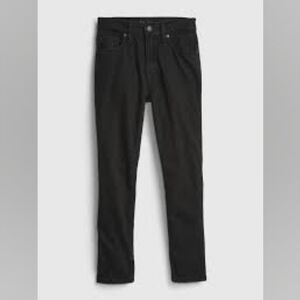 Gap kids easy taper lined black jeans
